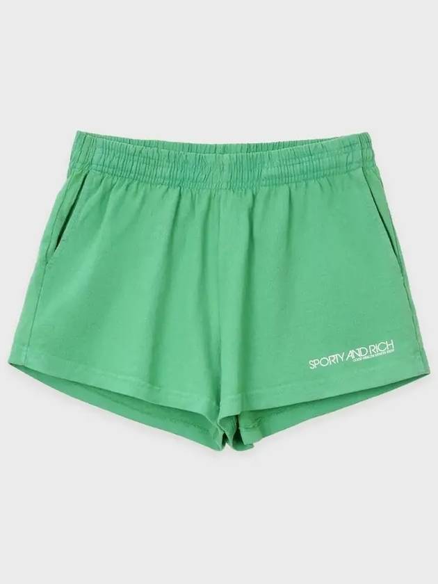 Disco Cotton Shorts Green - SPORTY & RICH - BALAAN 3