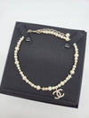 Women s CC Logo Star Crystal Pearl Necklace White - CHANEL - BALAAN 3