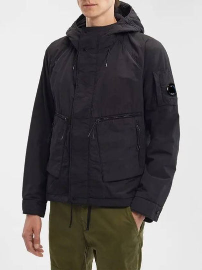 Lens Wappen Hooded Jacket Black - CP COMPANY - BALAAN 2