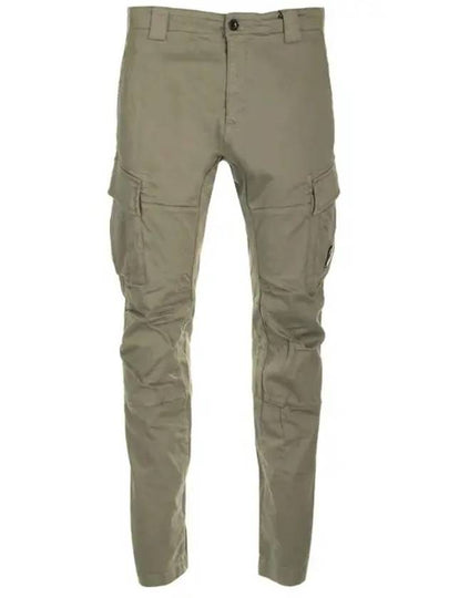 Stretch Sateen Ergonomic Lens Cargo Straight Pants Green - CP COMPANY - BALAAN 2