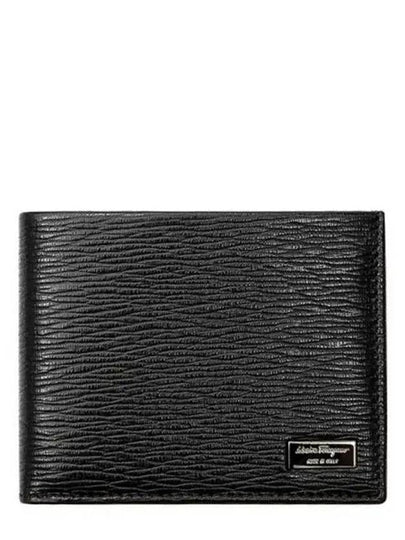 Metal Signature Logo Half Wallet Black - SALVATORE FERRAGAMO - BALAAN 2