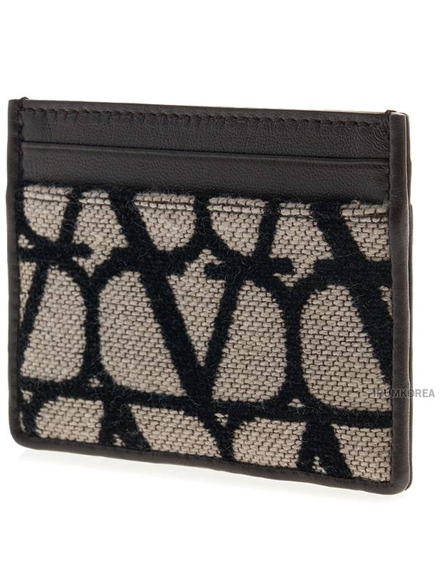 Toile Iconographe Card Wallet Brown - VALENTINO - BALAAN 3