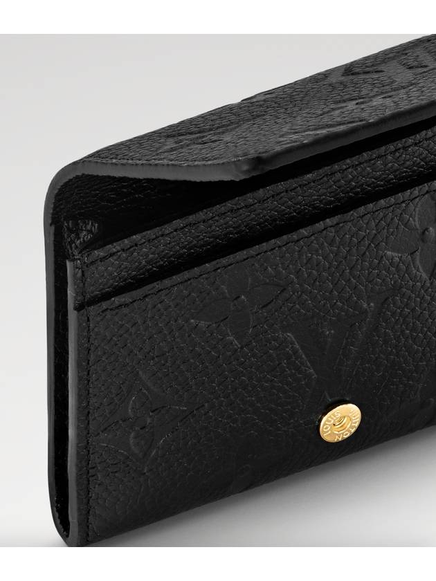 Monogram Embossed Leather Business Card Wallet Black - LOUIS VUITTON - BALAAN 5