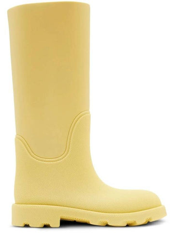 Marsh Long Rain Boots Beige - BURBERRY - BALAAN 1