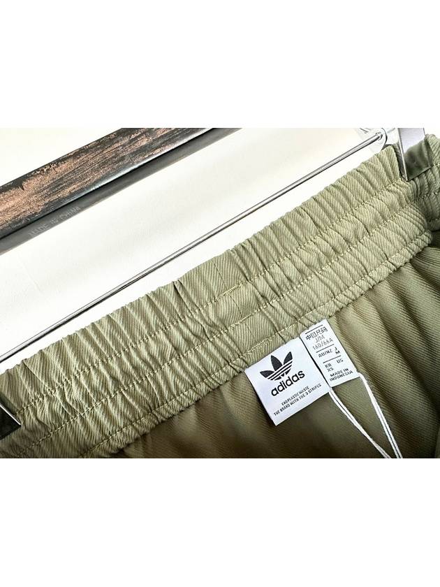 Women's Always Snap Button A-Line Skirt Khaki - ADIDAS - BALAAN.