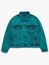 Soju Oversized Denim Jacket Green - C WEAR BY THE GENIUS - BALAAN 1