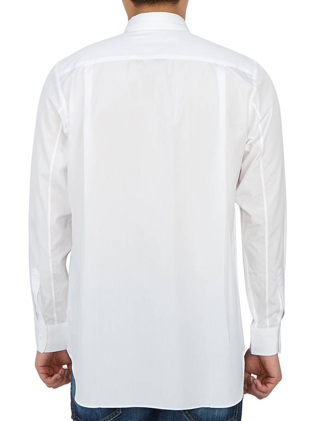 Men's Red Heart Long Sleeve Shirt White - COMME DES GARCONS - BALAAN 5