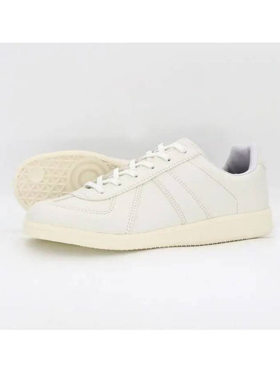 Artificial Leather German Army Low Top Sneakers All White - SUPENER - BALAAN 2