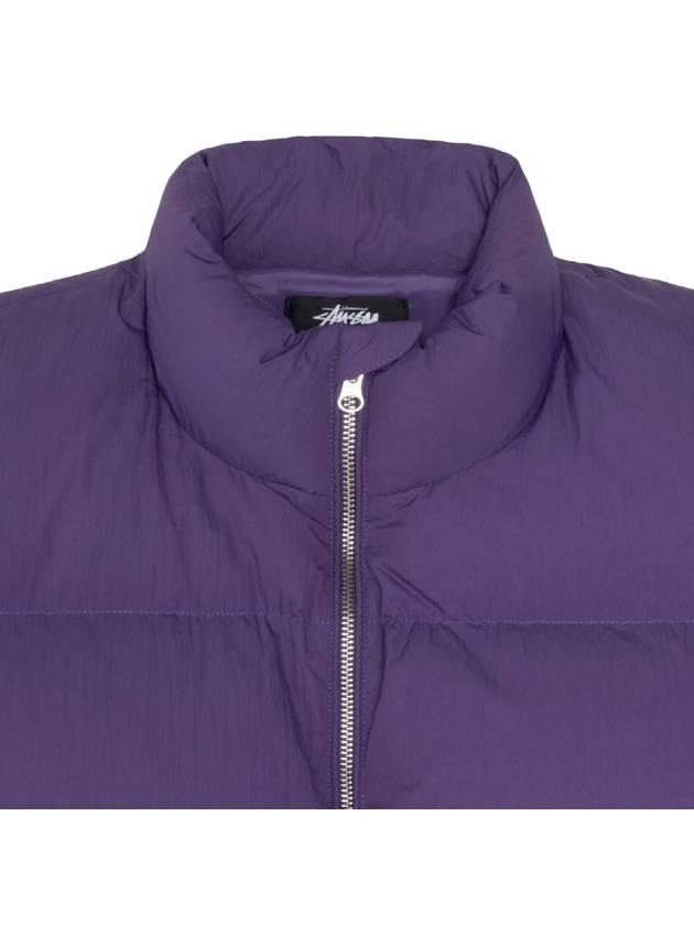 logo padded jacket 115711 PURPLE - STUSSY - BALAAN 5