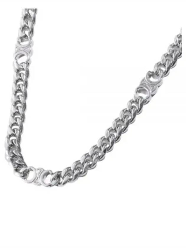 Men's Triomphe Gourmet Necklace Silver - CELINE - BALAAN 2