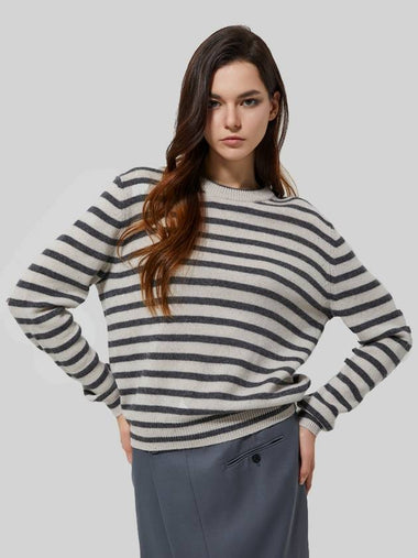 Bruno cashmere 100 sequined striped knit - RS9SEOUL - BALAAN 1