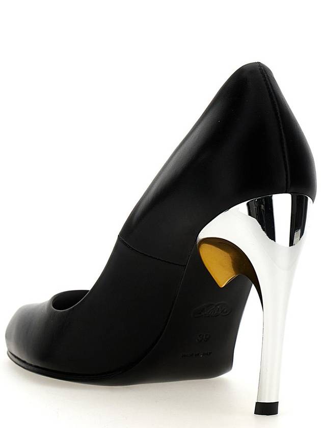 Armadillo Leather Pumps Black - ALEXANDER MCQUEEN - BALAAN 4