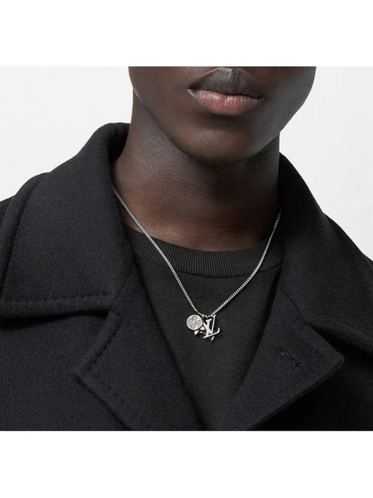 LV Instinct Pendant Necklace Silver - LOUIS VUITTON - BALAAN 2