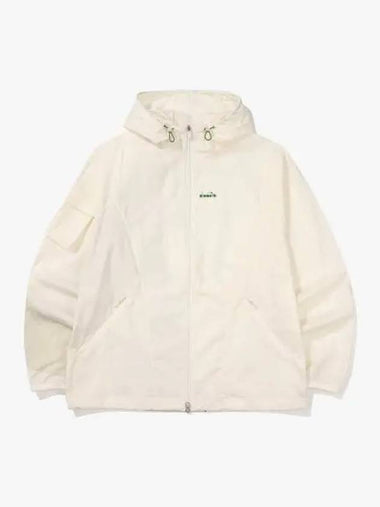 Diadora Montello Frieze Hooded Jacket IVORY - DIADORA - BALAAN 1