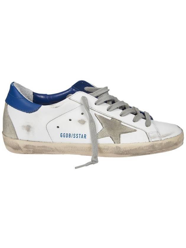 Women's Blue Tab Superstar Classic Low Top Sneakers White - GOLDEN GOOSE - BALAAN 1