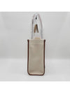 Freya Small Canvas Leather Tote Bag Natural Tan - BURBERRY - BALAAN 5