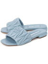 Materasse Nappa Leather Slippers Sky Blue - MIU MIU - BALAAN 3