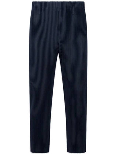 Pleated Straight Pants Navy - ISSEY MIYAKE - BALAAN 2