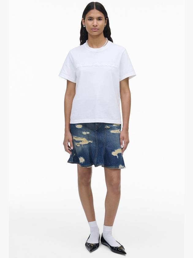 Deconstructed Logo Core Jersey Marc Baby Tee White 2F4RTP006C44 100 - MARC JACOBS - BALAAN 4