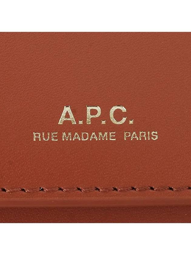 Royce Small Compact Half Wallet Brown - A.P.C. - BALAAN 4