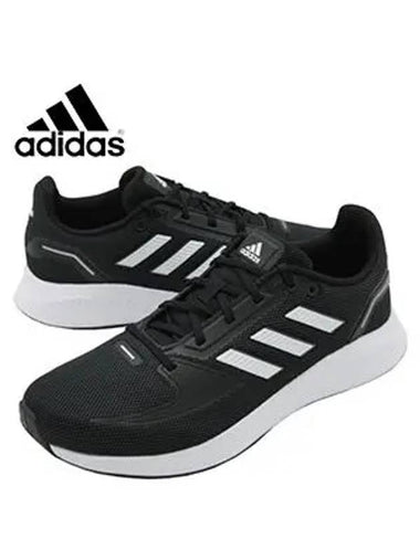 Women's Run Falcon 2.0 Running Low Top Sneakers Black - ADIDAS - BALAAN 1