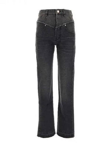 NOEMIE frayed denim pants 270941 - ISABEL MARANT - BALAAN 1