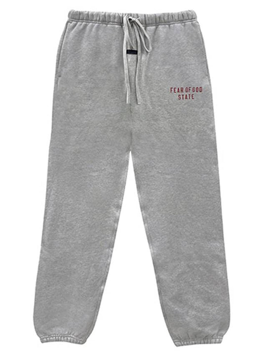 130BT242021F 123 Essential Fleece Sweatpants Dark Heather Men s Pants TEO - FEAR OF GOD - BALAAN 1