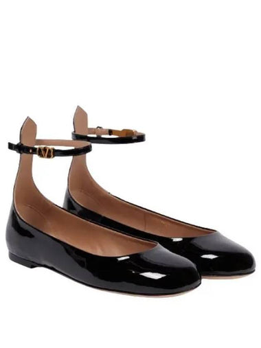 24 4W0S0HF0 VNE 0NO 4W2S0HF0 patent ballerina flat shoes - VALENTINO - BALAAN 1