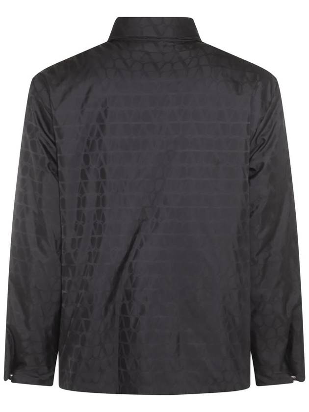 V Monogram Reversible Nylon Jacket Black - VALENTINO - BALAAN 5