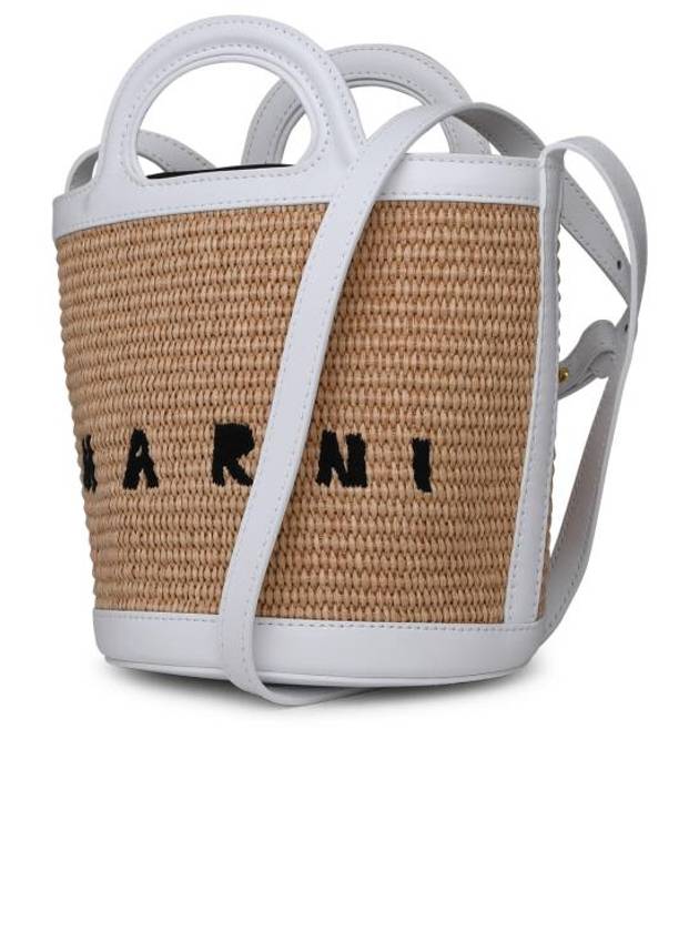 Tropicalia Small Bucket Bag White - MARNI - BALAAN 3