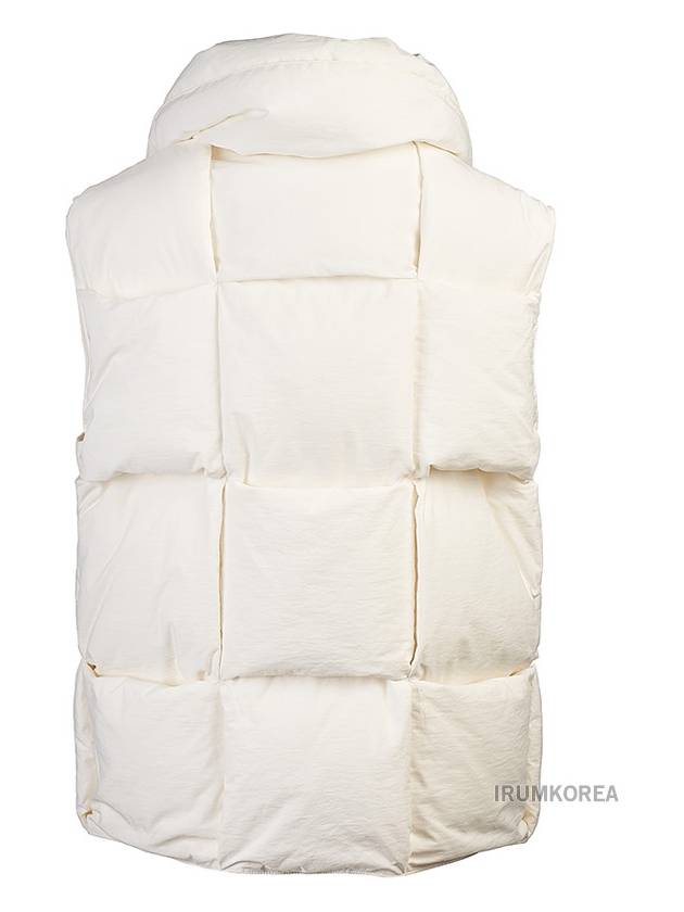 Intrecciato Nylon Padding Vest White - BOTTEGA VENETA - BALAAN 4