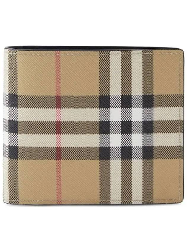 Vintage Check Half Wallet Beige - BURBERRY - BALAAN 2