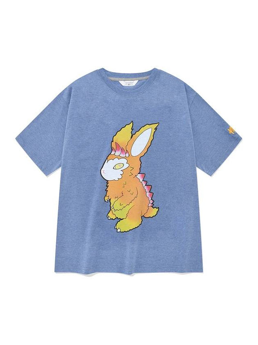 Sofubi TeeSky Blue Unisex Graphic Short Sleeve T-Shirt Sky Blue - PHOS333 - BALAAN 1