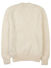 Men's Embroidered Patch V-Neck Knit Top White - DIOR - BALAAN 3