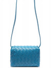 Mini Intrecciato Cross Bag Blue - BOTTEGA VENETA - BALAAN 5