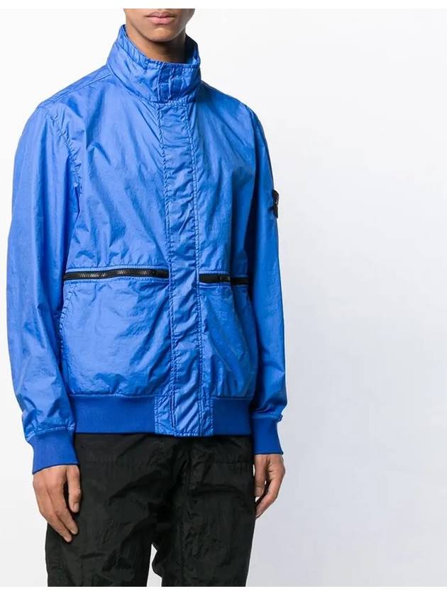 Membrana Waterproof Windproof Zip-up Jacket Blue - STONE ISLAND - BALAAN 3