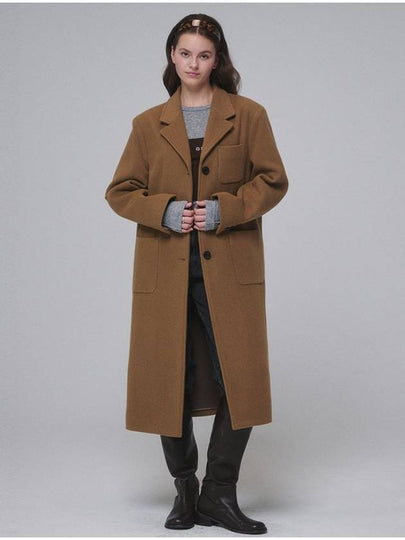 Single breasted Wool long coat Brown - OPENING SUNSHINE - BALAAN 2