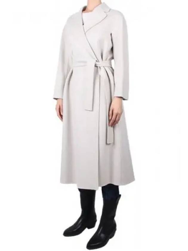 S Women Esturian Virgin Wool Coat Pearl Gray ESTURIA 011 271471 1119823 - MAX MARA - BALAAN 1