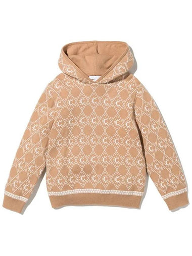 Kids Intasha Knit Hooded Jacket Beige C15B98 231 - CHLOE - BALAAN 1