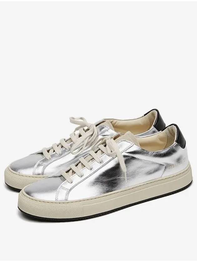 Retro Low Top Sneakers Silver - COMMON PROJECTS - BALAAN 4