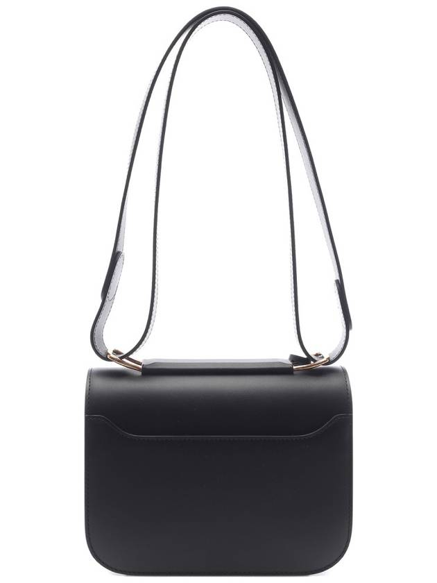 Lingot Olen Calf Leather Shoulder Bag Black - DELVAUX - BALAAN 5