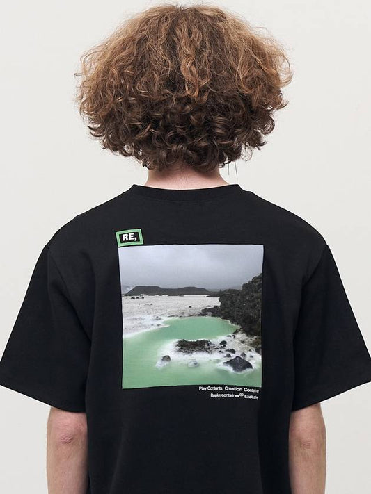 RE square black campaign half tee Emerald coast - REPLAYCONTAINER - BALAAN 2