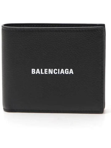 Logo Print Half  Wallet Black - BALENCIAGA - BALAAN 1