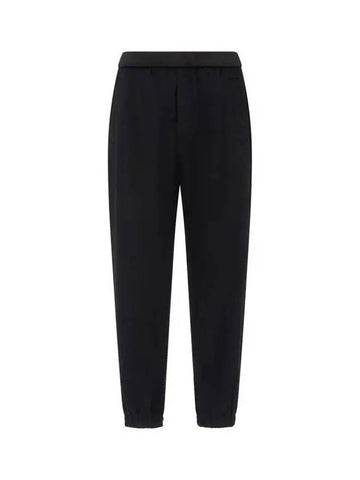 Men s Cashmere Wool Jogger Pants Black 270843 - EMPORIO ARMANI - BALAAN 1