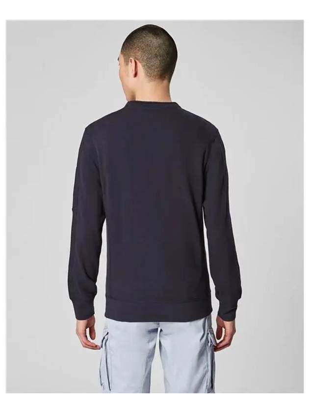 Lens Wappen Fleece Round Sweatshirt Navy - CP COMPANY - BALAAN 5