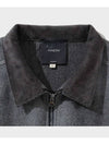 Vintage washed wool half zip-up jacket charcoal - FFEFF STUDIO - BALAAN 7