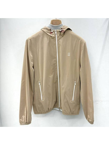 Logo Windbreaker Beige L XL - BRUNELLO CUCINELLI - BALAAN 1