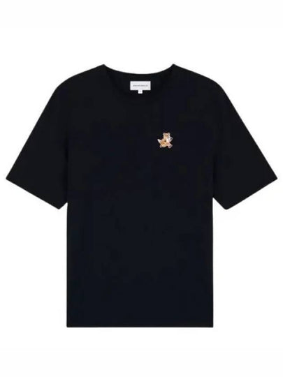 Speedy Fox Patch Comfort Short Sleeve T-Shirt Black - MAISON KITSUNE - BALAAN 2