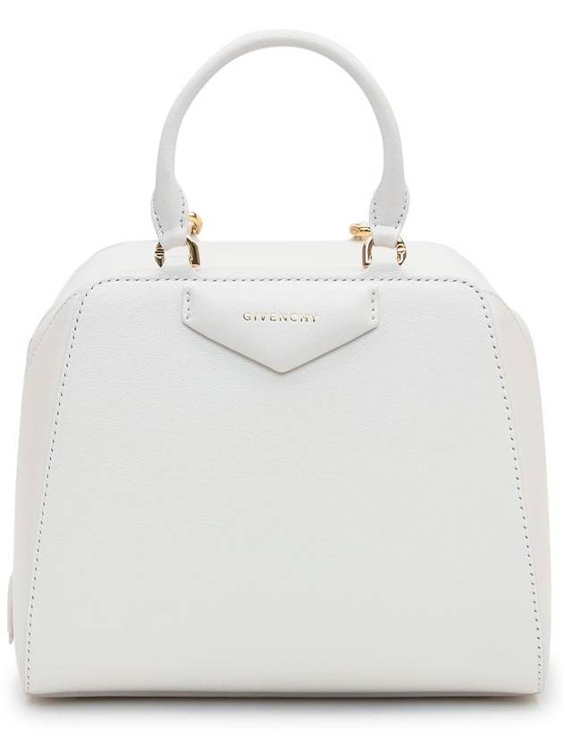 Antigona Cube Leather Mini Bag White - GIVENCHY - BALAAN 2