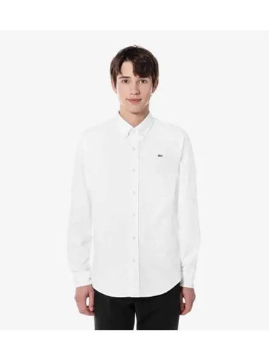 Men s Basic Oxford Shirt White - LACOSTE - BALAAN 1